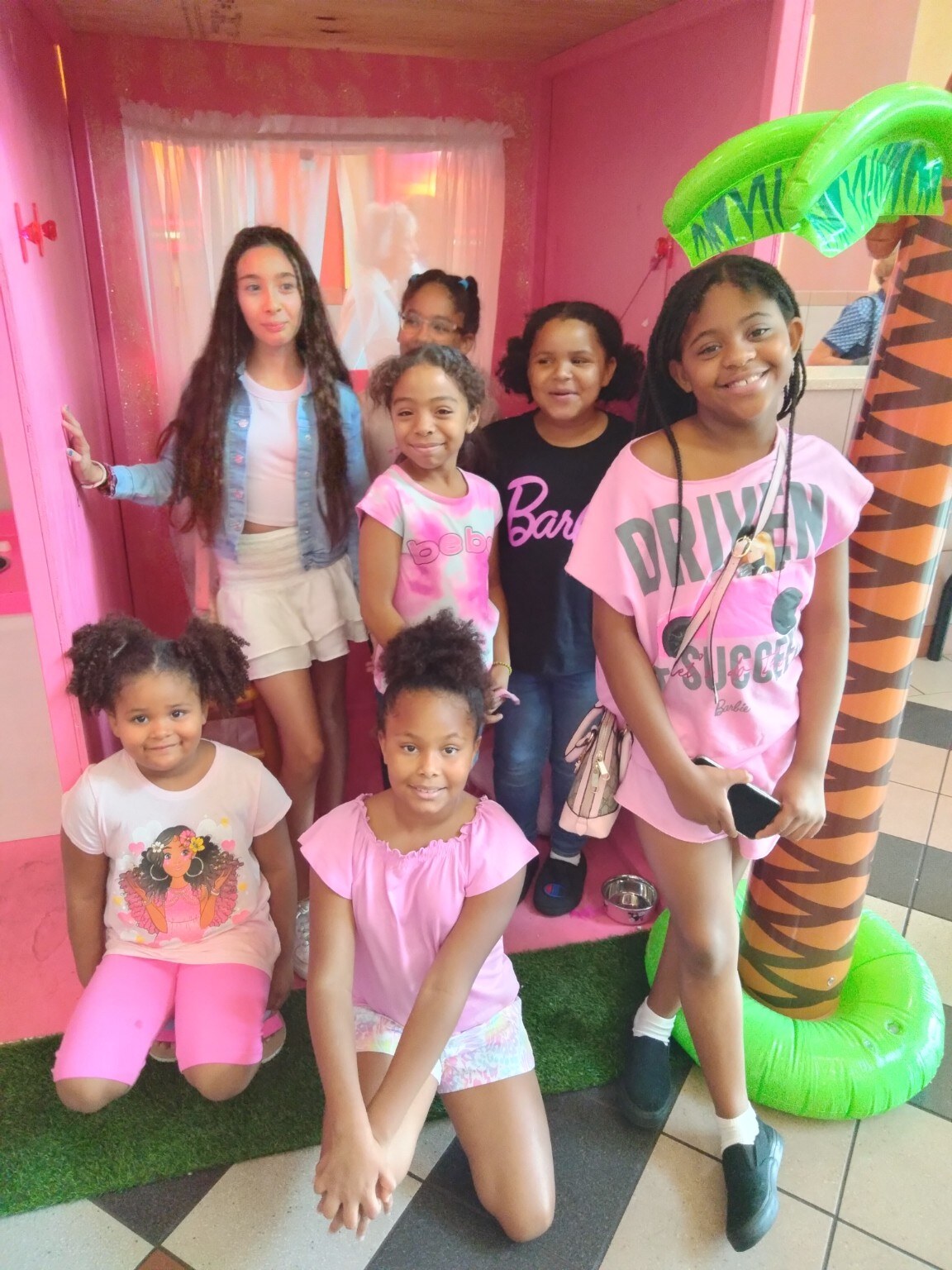 RUBIES mentees dressed in pink for The Barbie Movie in July 2023