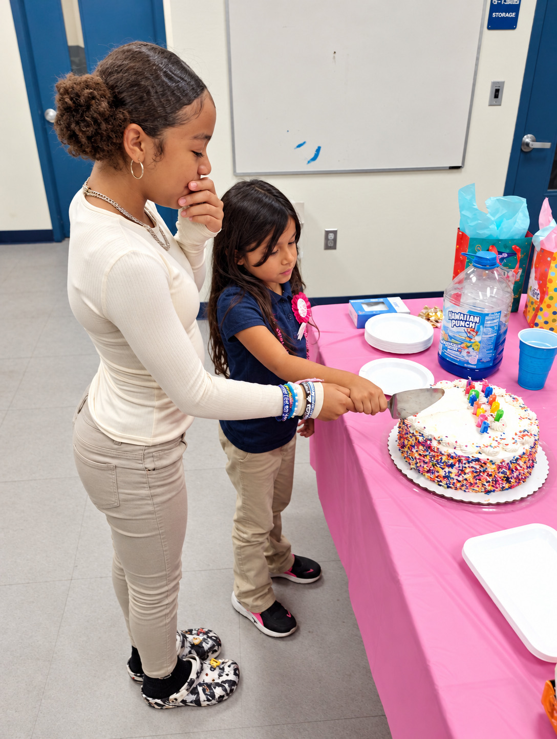 RUBIES mentees sharing a monthly birthday celebration
