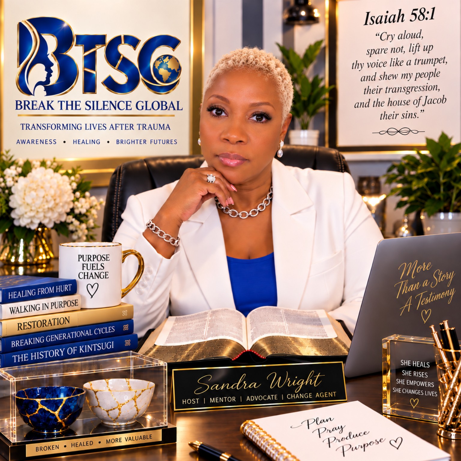 Sandra J. Wright, founder and CEO of Break the Silence Global